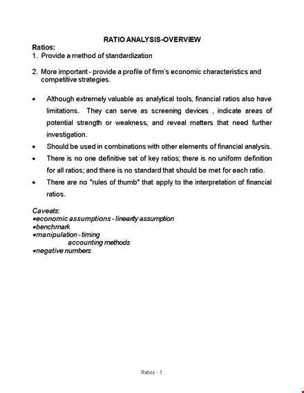 common size financial statement analysis examples template