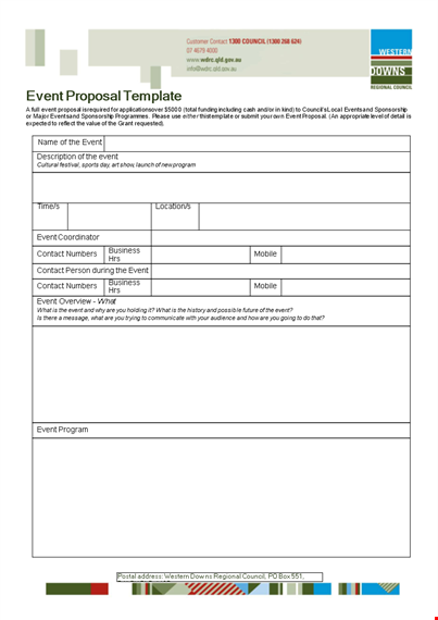 event proposal template - create winning proposals in total confidence template