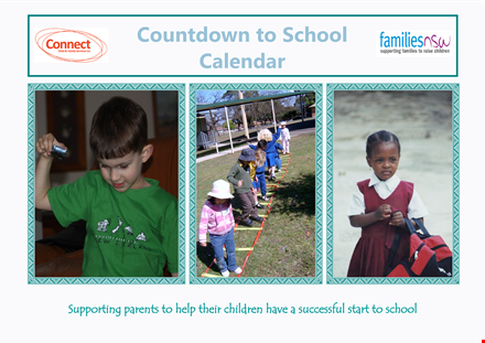 school countdown calendar template | plan and track important school events template