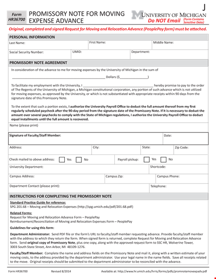 get an advance with our promissory note template | free download template