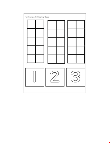 ten frame template - get free printable ten frame templates for math activities template