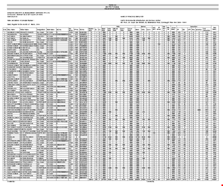 salary excel sheet template template