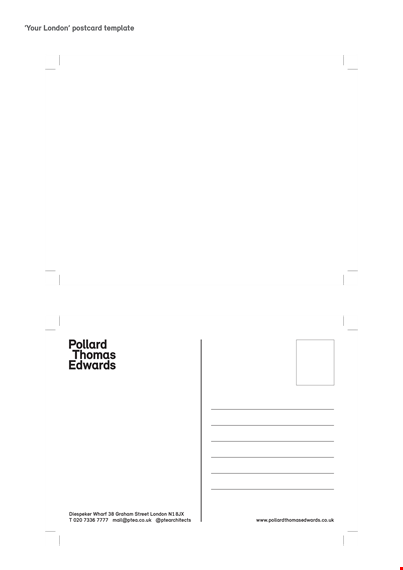 london postcard template | create your own stunning design with diespeker wharf template