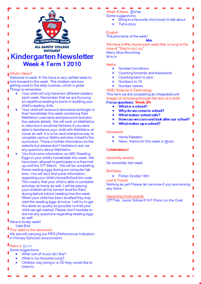engage your child with reading | preschool newsletter template template