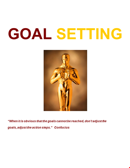 effective goal setting template for achieving goals - download now! template