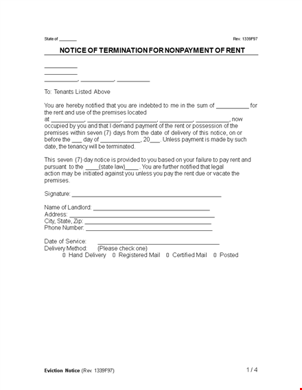 late rent notice template - streamline the late rent notice process for landlords and tenants template