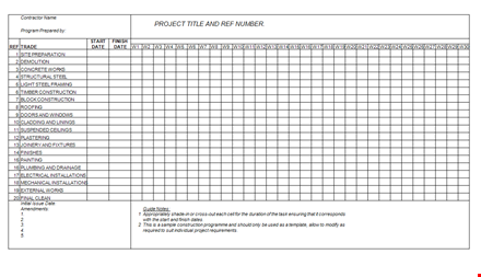 download free construction schedule template - streamline your project template