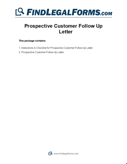 client follow up: professional letter template for customers & prospective clients template