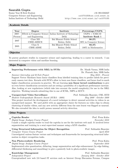 computer engineer template