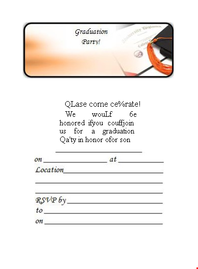 customize your graduation with stunning invitation templates - qlase template