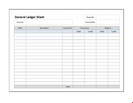 free ledger paper template template