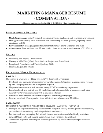 it marketing resume sample template