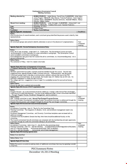 simple meeting minutes agenda sample template