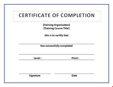 create custom certificate of completion | certify your training course template
