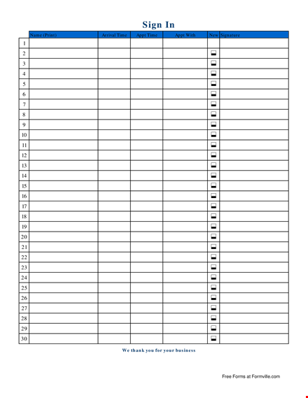 sign in sheet template - easily customize for patient check-ins template