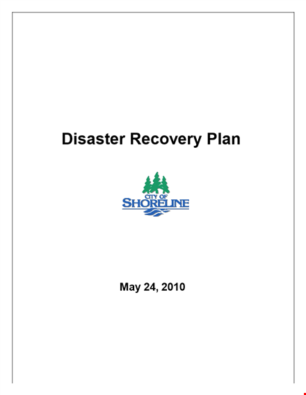 public disaster recovery plan template - ensure effective recovery template