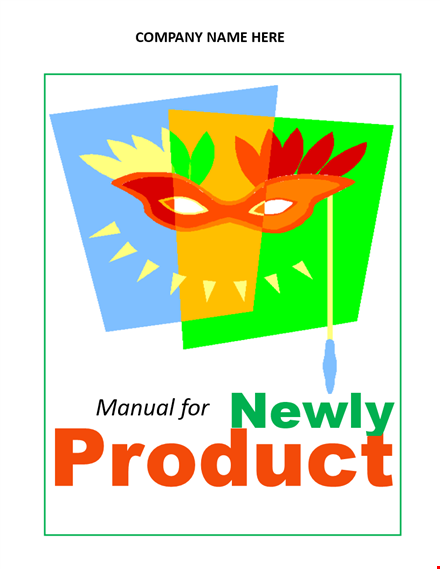 instruction manual template - free download and customizable | your company name template