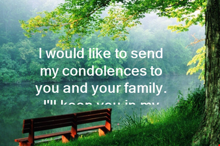 sympathy message template - condolence messages to express your deepest sympathies template
