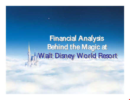 financial analysis presentation template for disney resort template