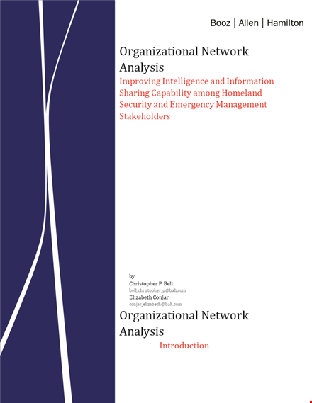 organizational network analysis template | improve security and information sharing template