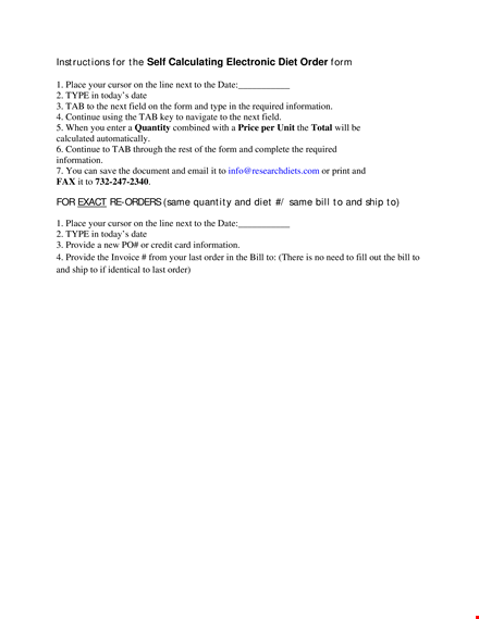 electronic purchase order form template