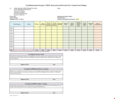 reimbursement invoice template template