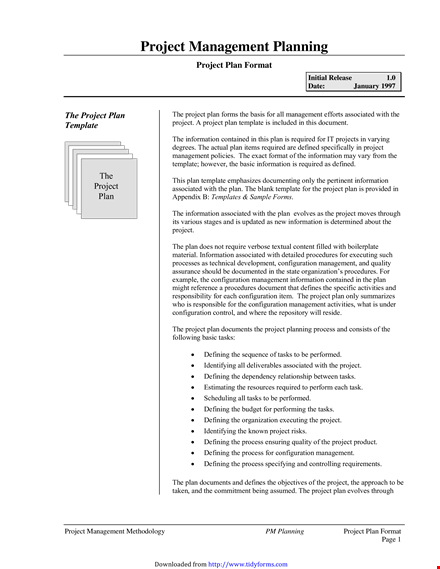 efficient project planning template for successful management | free format template