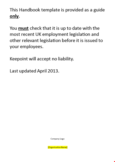 download employee handbook template for organized leave policies template
