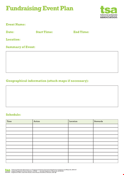 fundraising event template