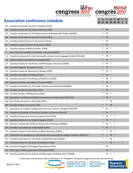 conference association template