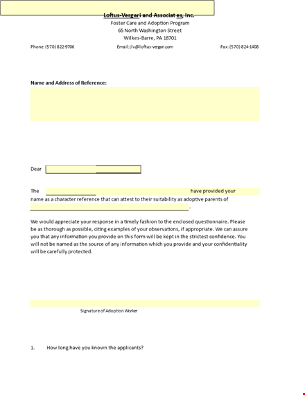 character witness letter for adoption | reference letter for adoptive parents template
