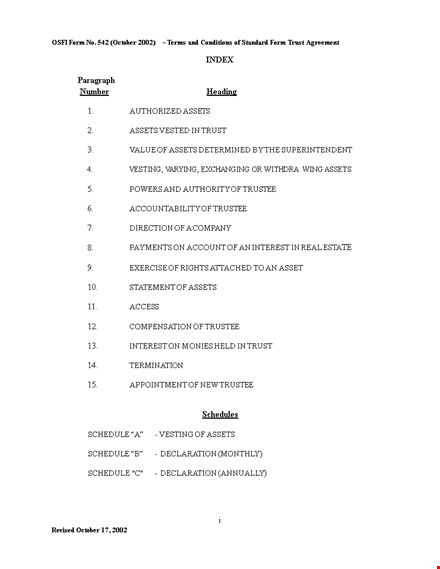 creating a trust agreement for asset protection: a comprehensive guide template