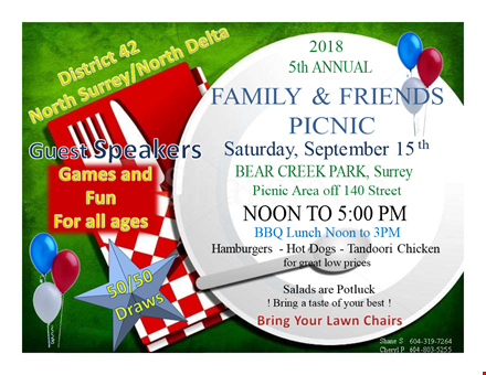 create a buzz with our picnic flyer template - download now template
