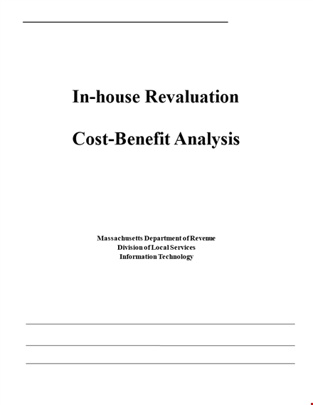 cost benefit analysis template - calculate costs and benefits in hours | revaluation included template