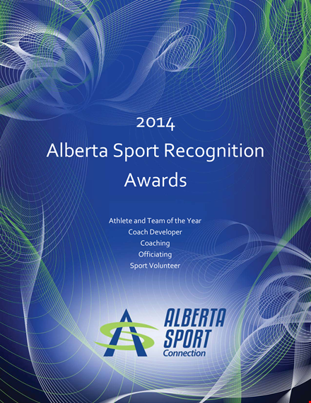 sports recognition award template template