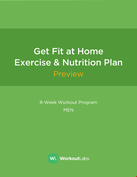 weekly workout schedule at home template