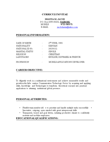 electrician resume - university power technology | communication & installation template