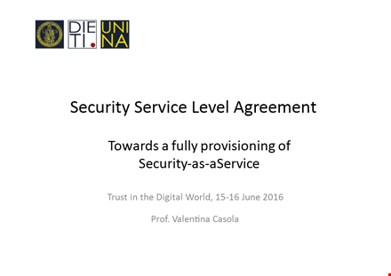 security service level agreement template - secure your services with expert security specifications template