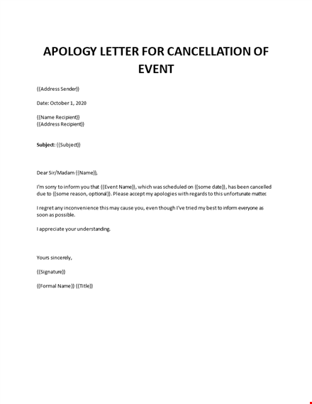 apology letter for cancellation of event template