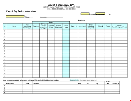 payroll template - efficient and comprehensive | simplify payroll with our template template
