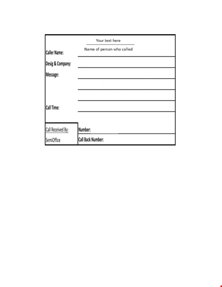 phone message template - streamline communication with a professional phone message template template