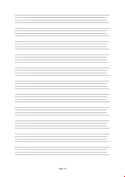 printable lined paper template template