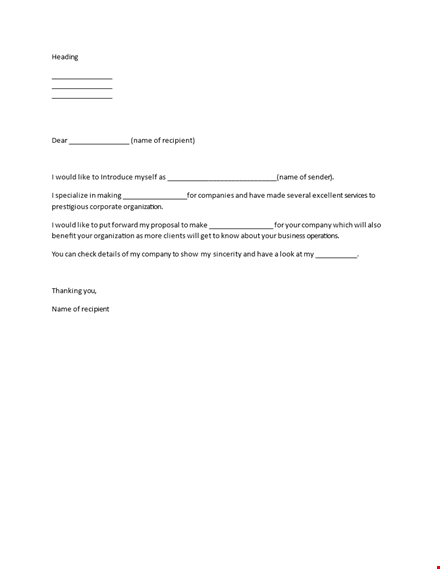 leading the way: your introduction letter template