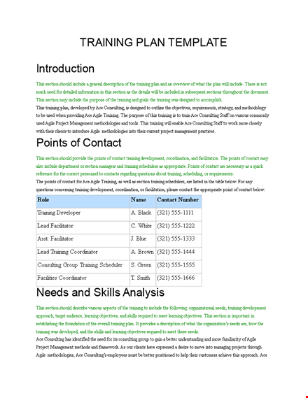 create an agile training manual with our customizable template template