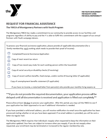 request for financial assistance letter template template