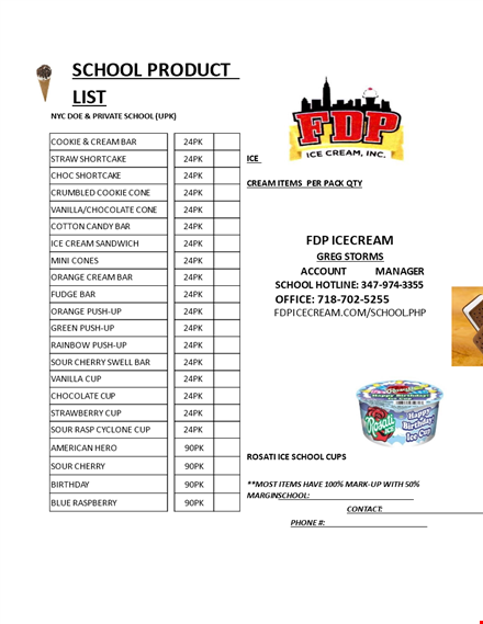 school product list template - organize your education supplies effortlessly template