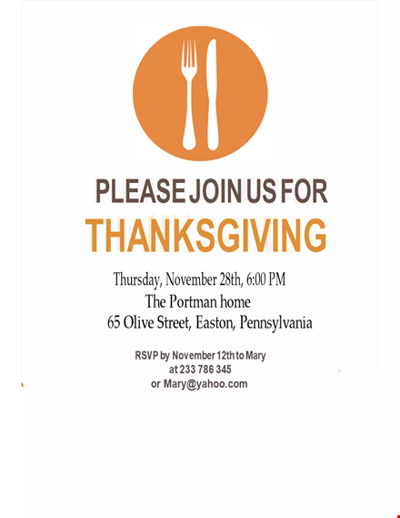 thanksgiving menu template - create a memorable november feast template
