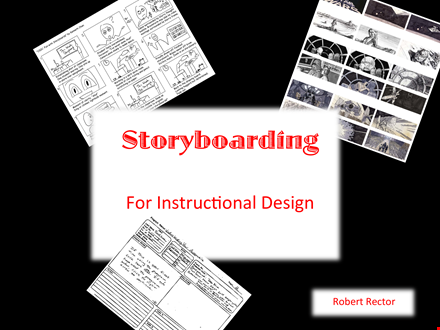 instructional design storyboard template template