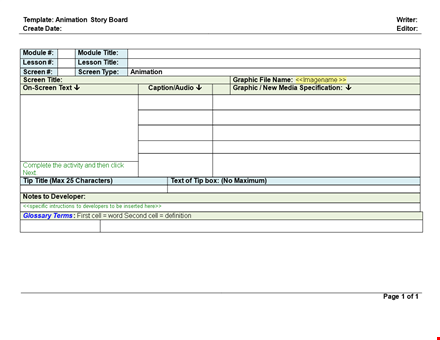 create engaging learning modules with our graphic title and screen templates template