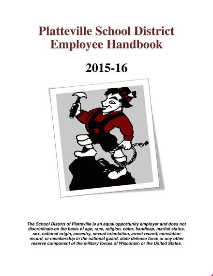 sample school employee handbook: essential guidelines for district employees template